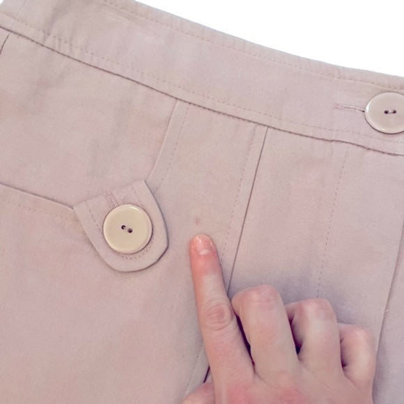 Nwts Ulla Johnson Mauve Pastel Pink Purple 100% Cotton Mini Skirt with Pockets - Picture 7 of 14